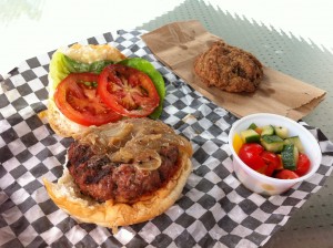 The Culinary Studio Big Green Egg Burger