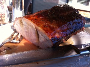 Pork Loin Roast on the Table