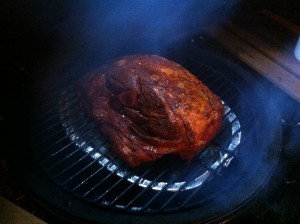 Boston Butt on the Big Green Egg