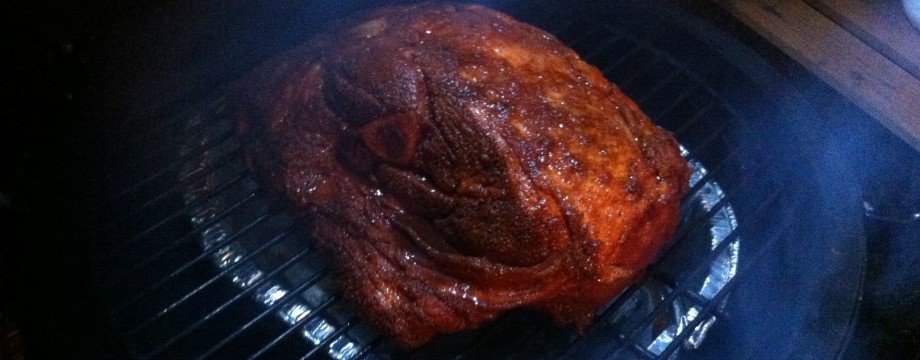 Boston Butt on the Big Green Egg